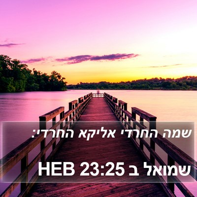 שמואל ב 23:25 HEB Bible Verse Image