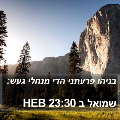 שמואל ב 23:30 HEB Bible Verse Image