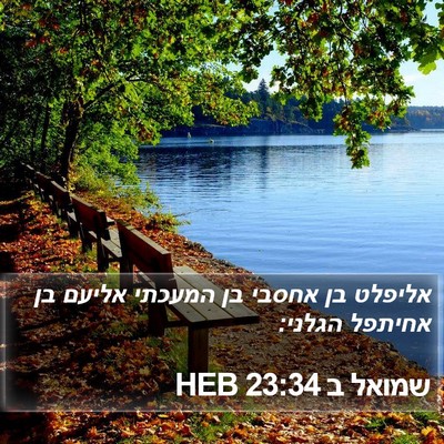 שמואל ב 23:34 HEB Bible Verse Image