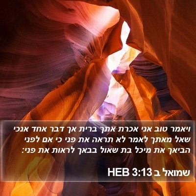 שמואל ב 3:13 HEB Bible Verse Image