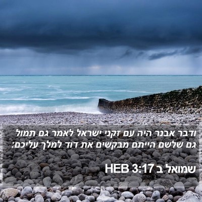 שמואל ב 3:17 HEB Bible Verse Image