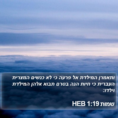 שמות 1:19 HEB Bible Verse Image