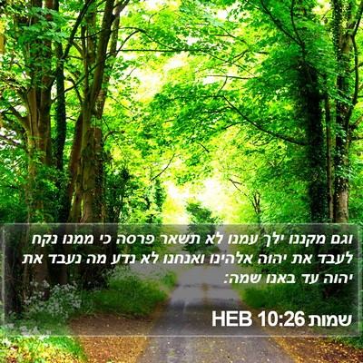 שמות 10:26 HEB Bible Verse Image