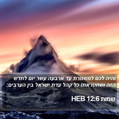 שמות 12:6 HEB Bible Verse Image