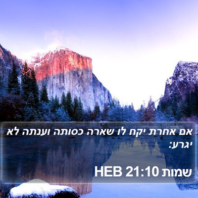 שמות 21:10 HEB Bible Verse Image