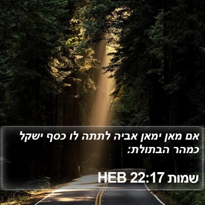 שמות 22:17 HEB Bible Verse Image