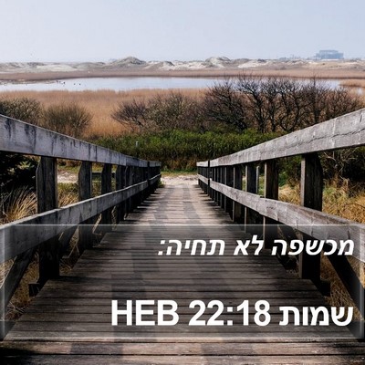 שמות 22:18 HEB Bible Verse Image