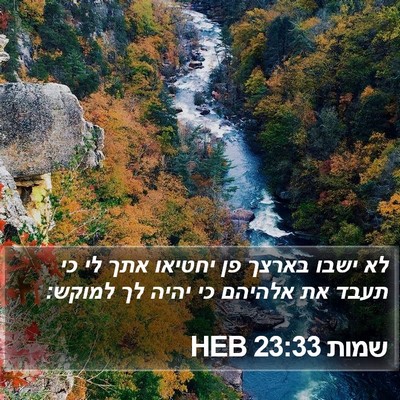שמות 23:33 HEB Bible Verse Image