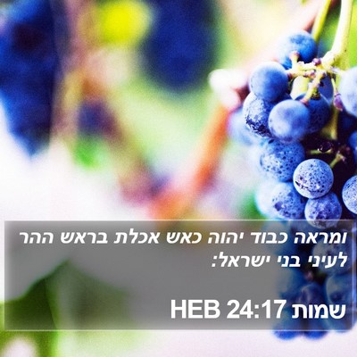 שמות 24:17 HEB Bible Verse Image