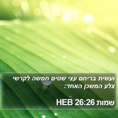 שמות 26:26 HEB Bible Verse Image