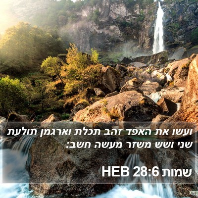 שמות 28:6 HEB Bible Verse Image