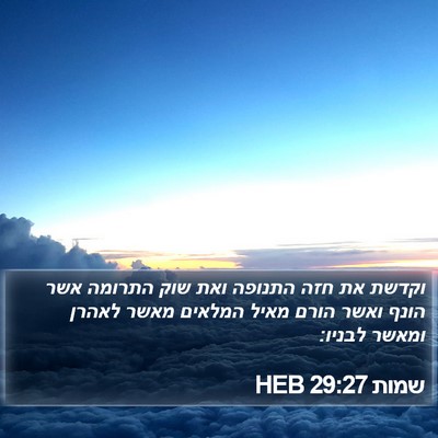 שמות 29:27 HEB Bible Verse Image