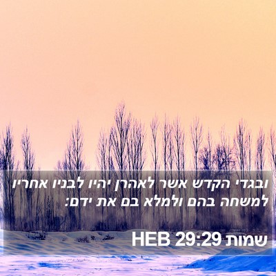 שמות 29:29 HEB Bible Verse Image