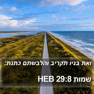 שמות 29:8 HEB Bible Verse Image