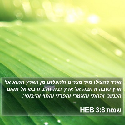 שמות 3:8 HEB Bible Verse Image