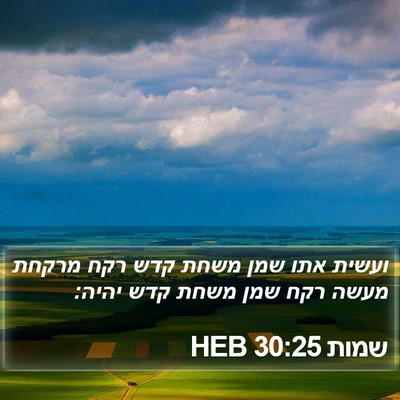שמות 30:25 HEB Bible Verse Image