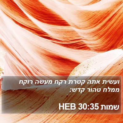 שמות 30:35 HEB Bible Verse Image