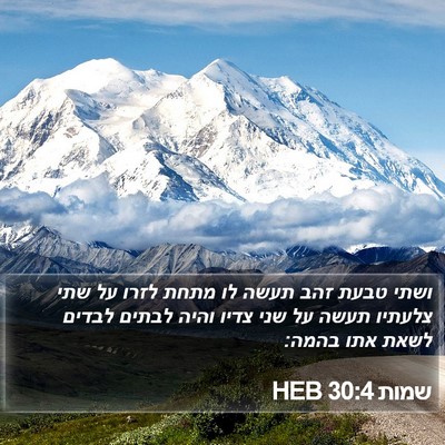 שמות 30:4 HEB Bible Verse Image