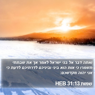 שמות 31:13 HEB Bible Verse Image
