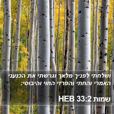 שמות 33:2 HEB Bible Verse Image