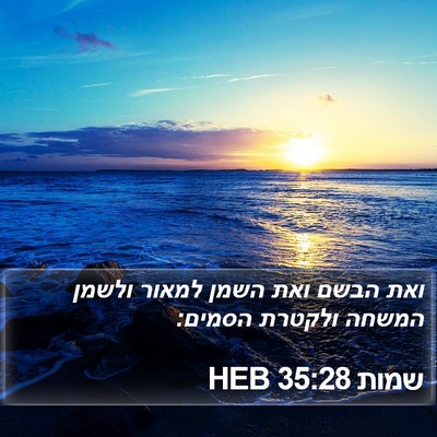 שמות 35:28 HEB Bible Verse Image