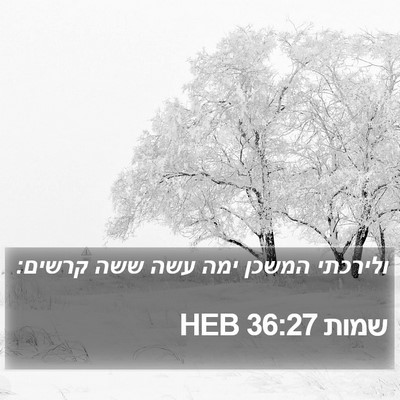 שמות 36:27 HEB Bible Verse Image