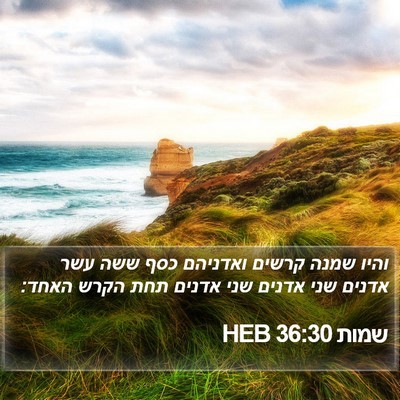 שמות 36:30 HEB Bible Verse Image