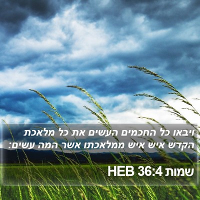 שמות 36:4 HEB Bible Verse Image