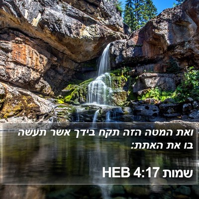שמות 4:17 HEB Bible Verse Image