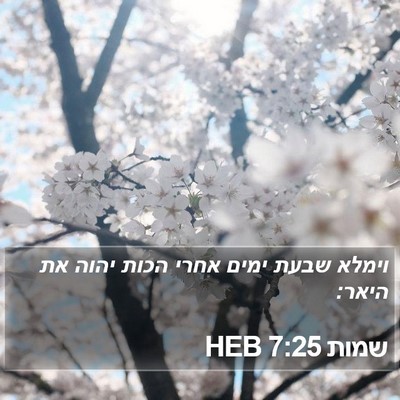 שמות 7:25 HEB Bible Verse Image