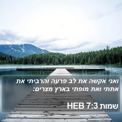 שמות 7:3 HEB Bible Verse Image