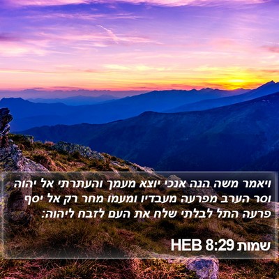 שמות 8:29 HEB Bible Verse Image