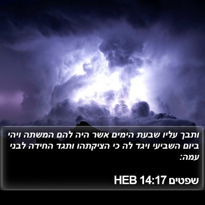 שפטים 14:17 HEB Bible Verse Image
