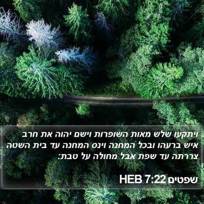 שפטים 7:22 HEB Bible Verse Image