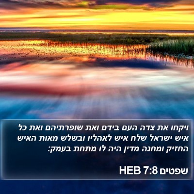 שפטים 7:8 HEB Bible Verse Image
