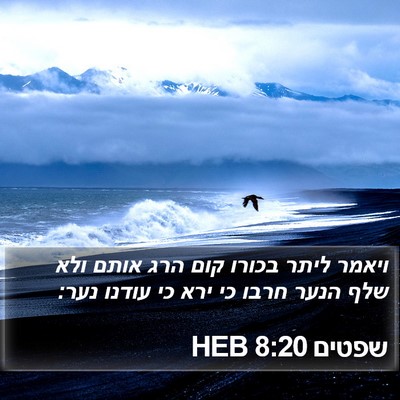 שפטים 8:20 HEB Bible Verse Image