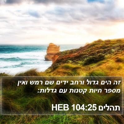 תהלים 104:25 HEB Bible Verse Image