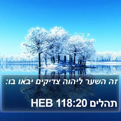 תהלים 118:20 HEB Bible Verse Image