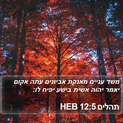 תהלים 12:5 HEB Bible Verse Image