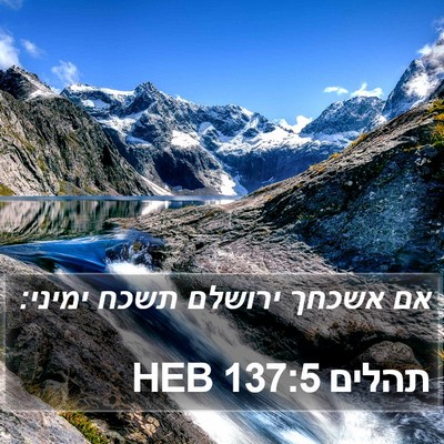 תהלים 137:5 HEB Bible Verse Image
