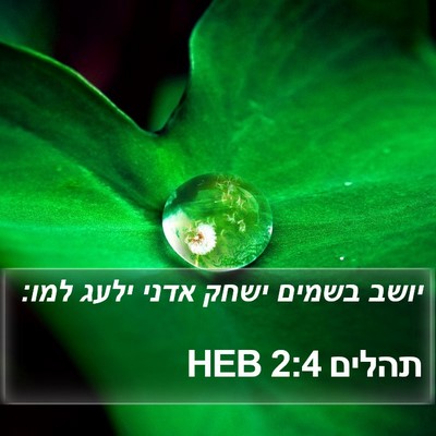 תהלים 2:4 HEB Bible Verse Image