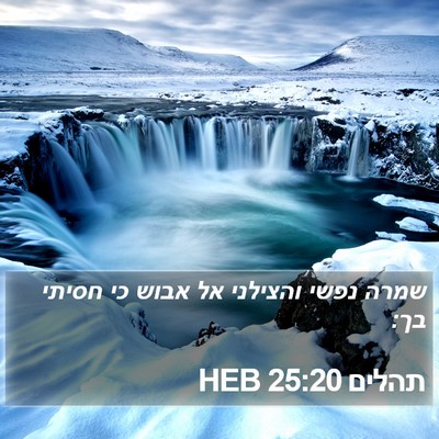 תהלים 25:20 HEB Bible Verse Image