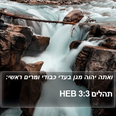 תהלים 3:3 HEB Bible Verse Image