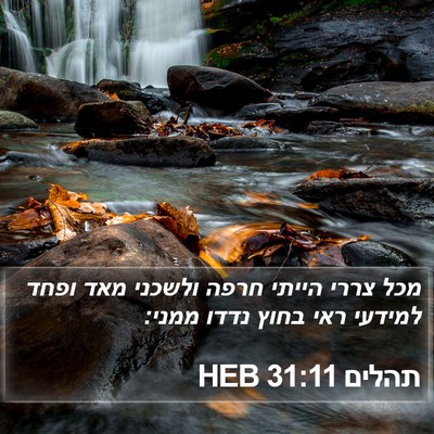 תהלים 31:11 HEB Bible Verse Image