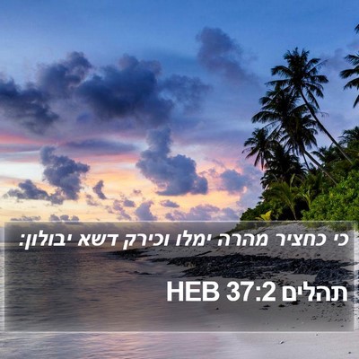 תהלים 37:2 HEB Bible Verse Image
