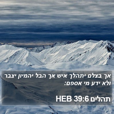 תהלים 39:6 HEB Bible Verse Image