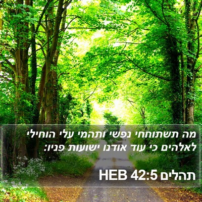 תהלים 42:5 HEB Bible Verse Image
