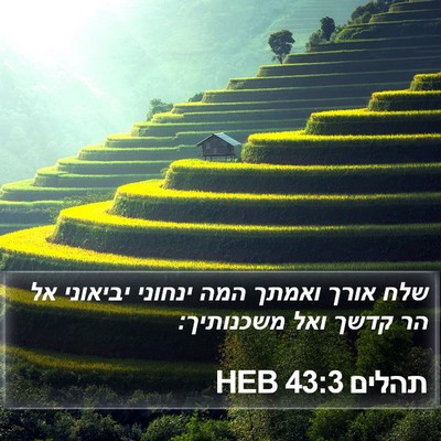 תהלים 43:3 HEB Bible Verse Image