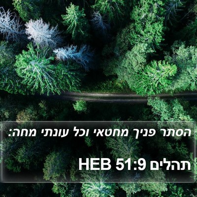 תהלים 51:9 HEB Bible Verse Image