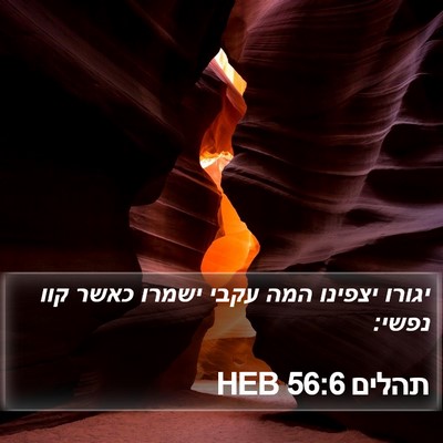 תהלים 56:6 HEB Bible Verse Image